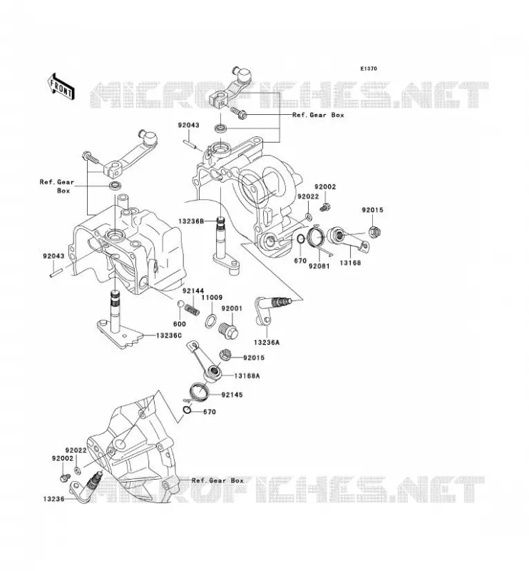SELECTEUR Kawasaki SSV 620 2008 MULE 3010 TRANS 4X4  KAF620J8F