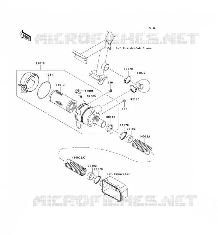 FILTRE A AIR Kawasaki SSV 620 2005 MULE 3010 TRANS 4X4  KAF620-K1