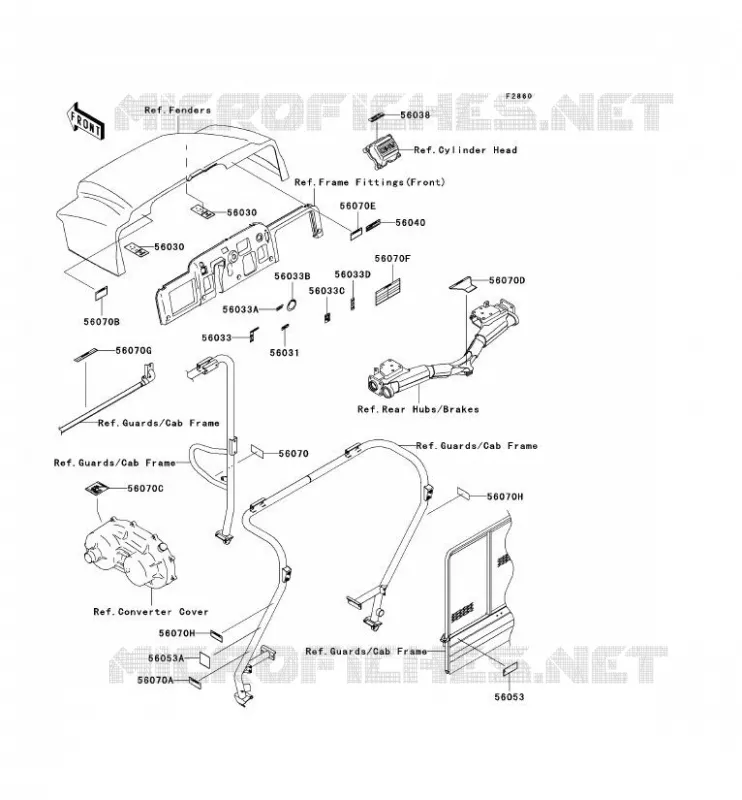 LABEL Kawasaki SSV 620 2005 MULE 3010 TRANS 4X4  KAF620-K1