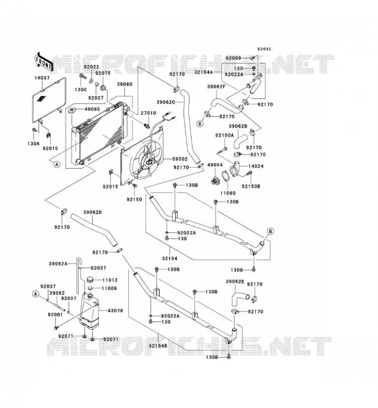 RADIATEUR Kawasaki SSV 620 2005 MULE 3010 TRANS 4X4  KAF620-K1