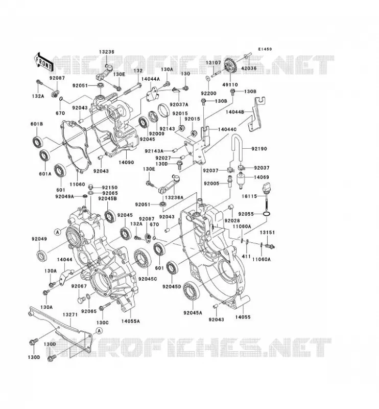 PONT Kawasaki SSV 620 2006 MULE 3010 TRANS 4X4  KAF620K6F