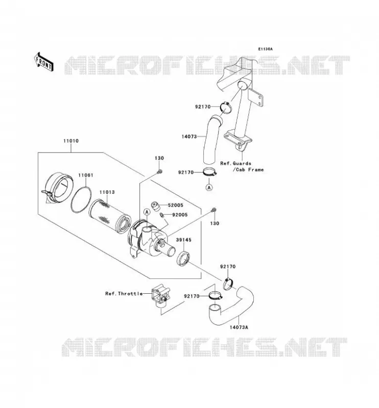 FILTRE A AIR Kawasaki SSV 620 2011 MULE 4010 4X4  KAF620MBF