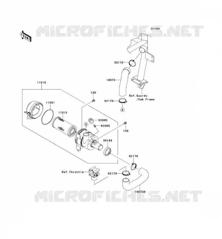 FILTRE A AIR Kawasaki SSV 620 2012 MULE 4010 4X4  KAF620MCF