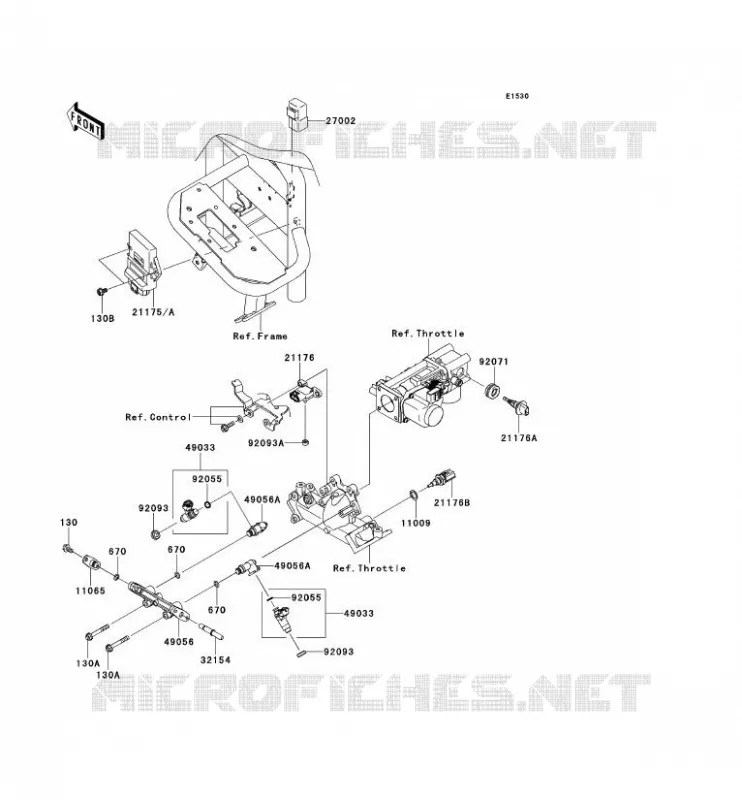 INJECTION CARBURANT Kawasaki SSV 620 2013 MULE 4010 4X4  KAF620MDF