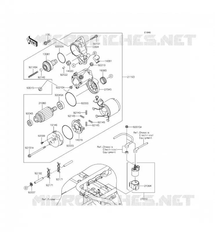 D&Eacute;MARREUR Kawasaki SSV 620 2014 MULE 4010 4X4  KAF620MEF