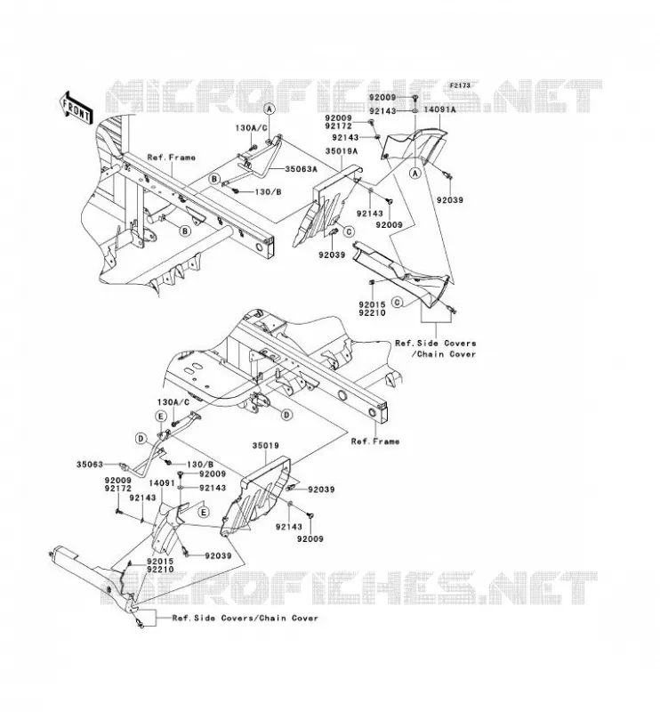BAVETTE Kawasaki SSV 620 2010 MULE 4000  KAF620PAF