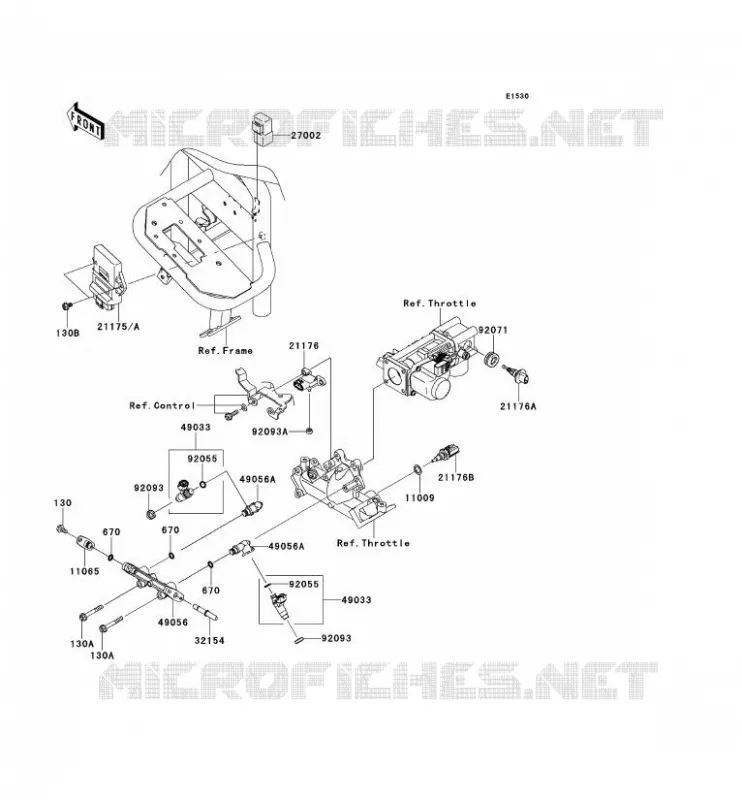 INJECTION CARBURANT Kawasaki SSV 620 2010 MULE 4000  KAF620PAF