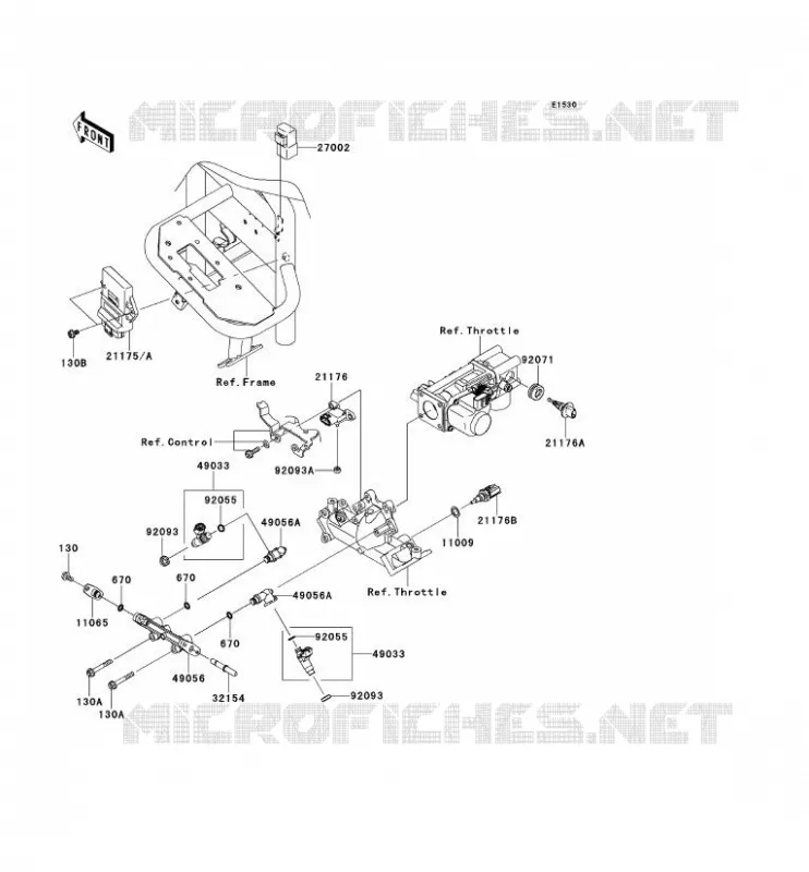 INJECTION CARBURANT Kawasaki SSV 620 2011 MULE 4000  KAF620PBF