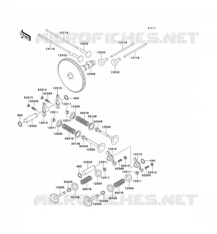 SOUPAPE/ARBRE A CAME Kawasaki SSV 620 2013 MULE 4000  KAF620PDF