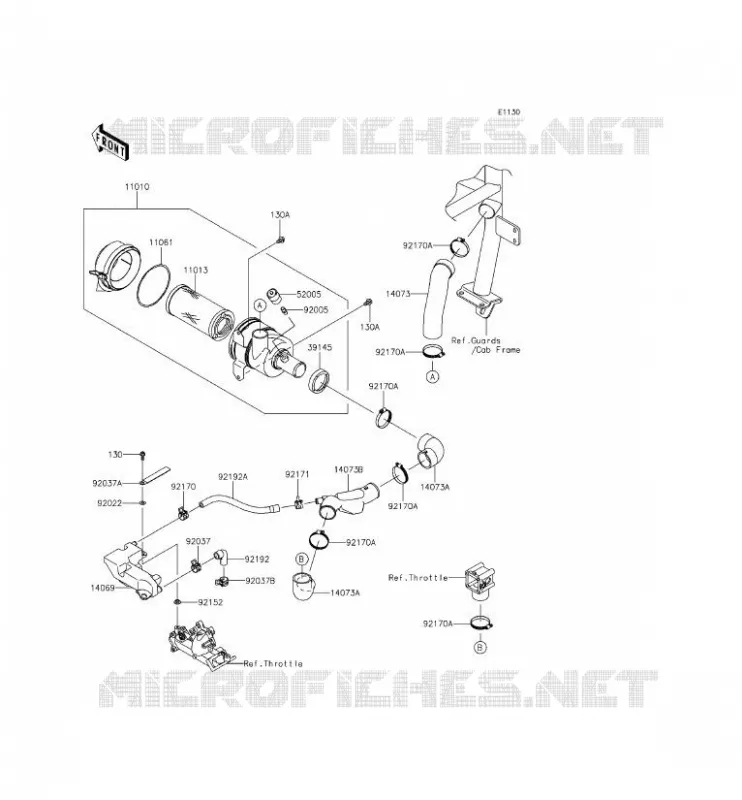 FILTRE A AIR Kawasaki SSV 620 2014 MULE 4000  KAF620PEF