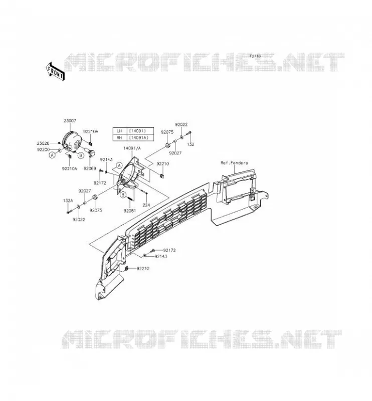 OPTIQUE(S) Kawasaki SSV 620 2014 MULE 4000  KAF620PEF