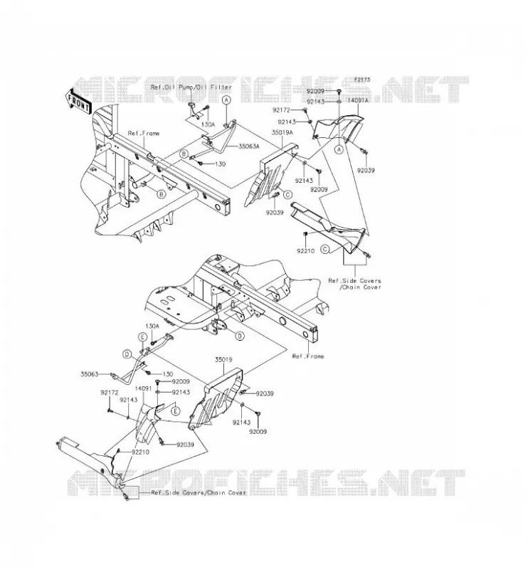 BAVETTE Kawasaki SSV 620 2014 MULE 4000  KAF620PEF