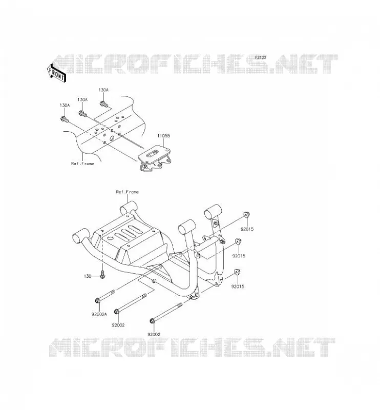 SUPPORT MOTEUR Kawasaki SSV 620 2014 MULE 4000  KAF620PEF
