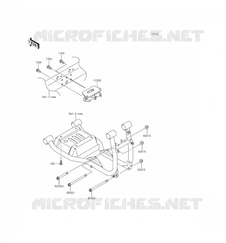 SUPPORT MOTEUR Kawasaki SSV 620 2015 MULE 4000  KAF620PFF