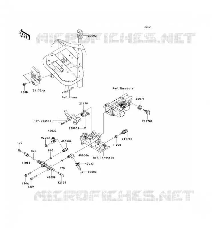 INJECTION CARBURANT Kawasaki SSV 620 2009 MULE 4010 TRANS 4X4  KAF620R9F