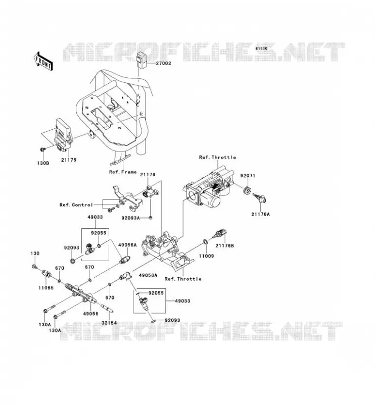 INJECTION CARBURANT Kawasaki SSV 620 2012 MULE 4010 TRANS 4X4  KAF620RCFA