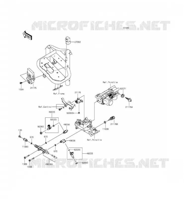 INJECTION CARBURANT Kawasaki SSV 620 2016 MULE 4010 TRANS 4X4  KAF620RGF
