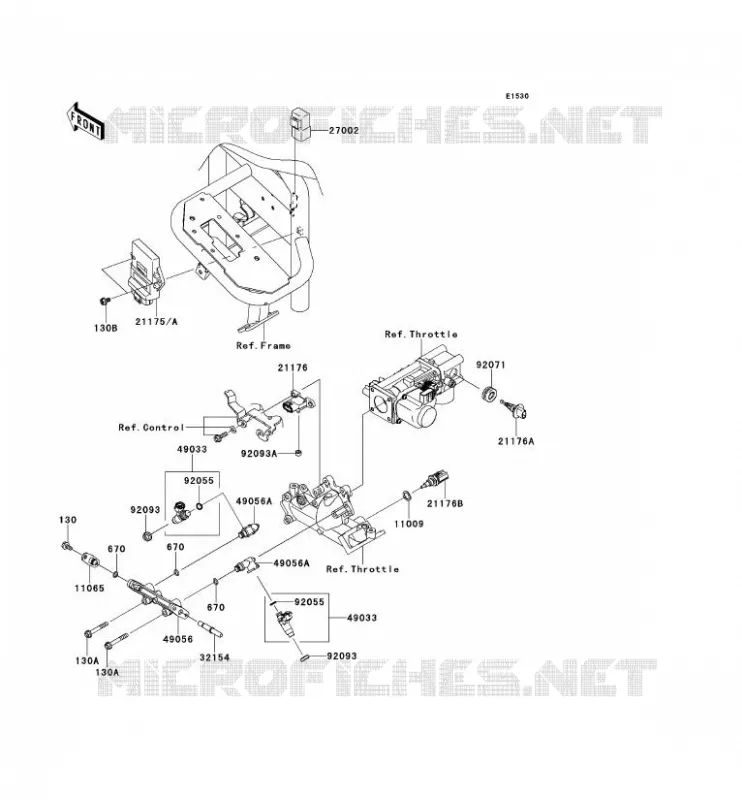 INJECTION CARBURANT Kawasaki SSV 620 2009 MULE 4010 TRANS 4X4  KAF620S9F