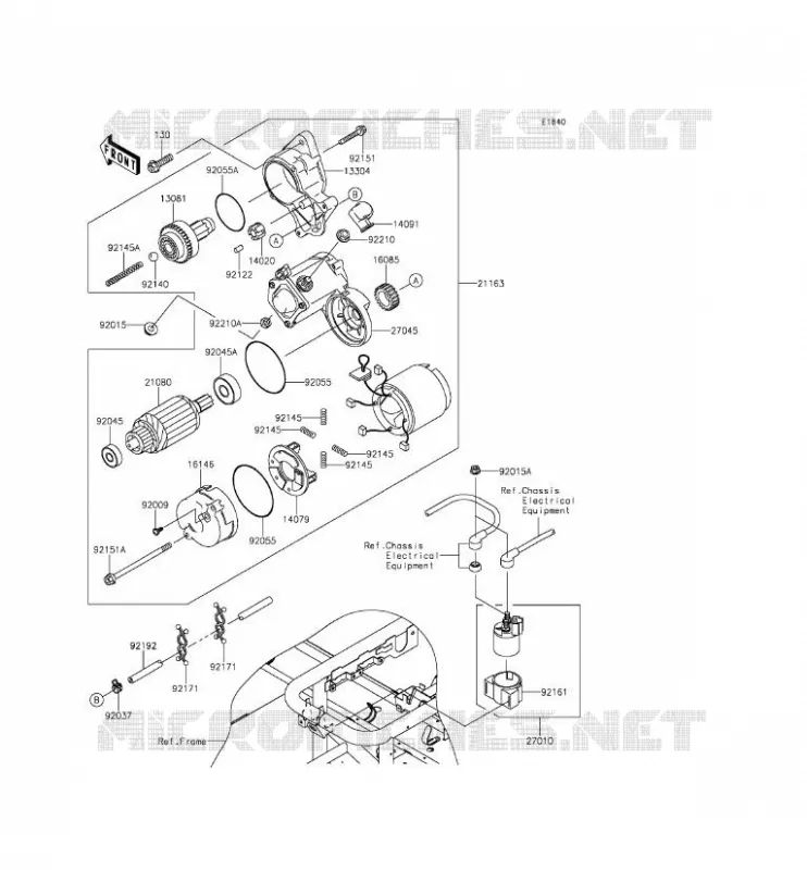 D&Eacute;MARREUR Kawasaki SSV 620 2014 MULE 4010 TRANS 4X4  KAF620SEF