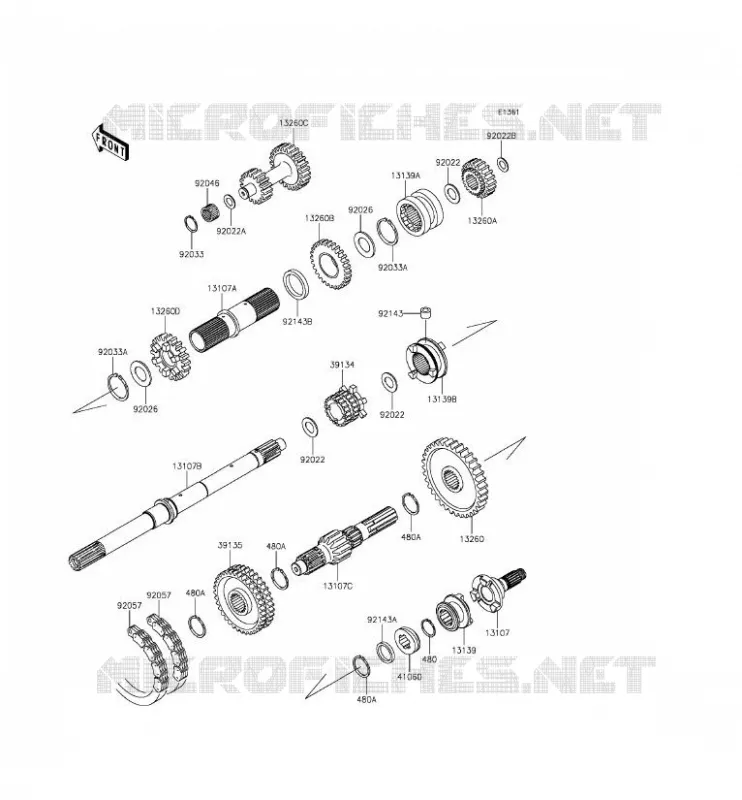 TRANSMISSION Kawasaki SSV 620 2014 MULE 4010 TRANS 4X4  KAF620SEF