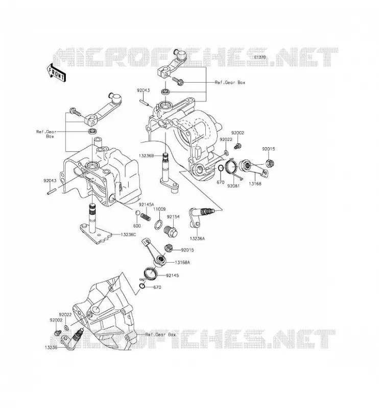 SELECTEUR Kawasaki SSV 620 2015 MULE 4010 TRANS 4X4  KAF620SFF