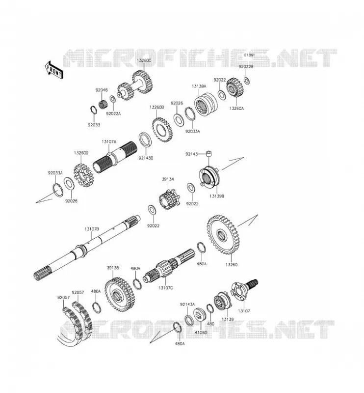 TRANSMISSION Kawasaki SSV 620 2015 MULE 4010 TRANS 4X4  KAF620SFF