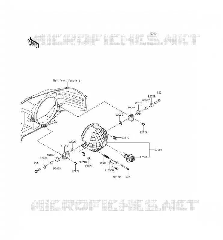 OPTIQUE(S) Kawasaki SSV 820 2015 MULE PRO-FXT  KAF820AFF