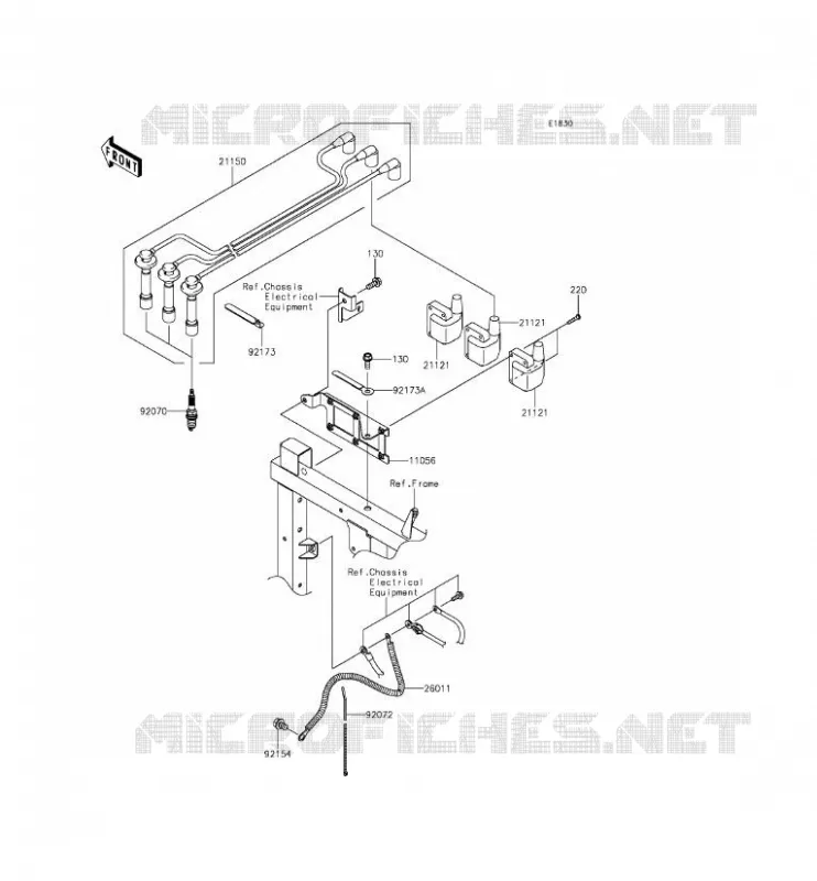 SYSTEME D&acute;ALLUMAGE Kawasaki SSV 820 2015 MULE PRO-FXT  KAF820AFF