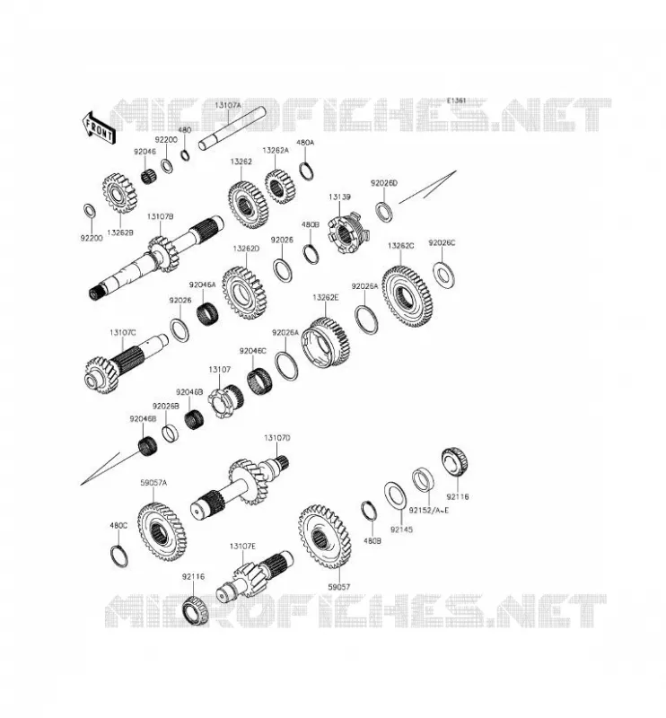 TRANSMISSION Kawasaki SSV 820 2016 MULE PRO-FXT  KAF820CGF