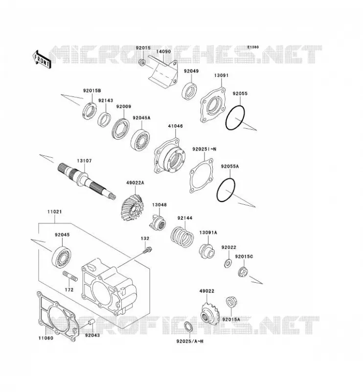 CARDAN Kawasaki SSV 950 2000 MULE 2510 DIESEL  KAF950-A1