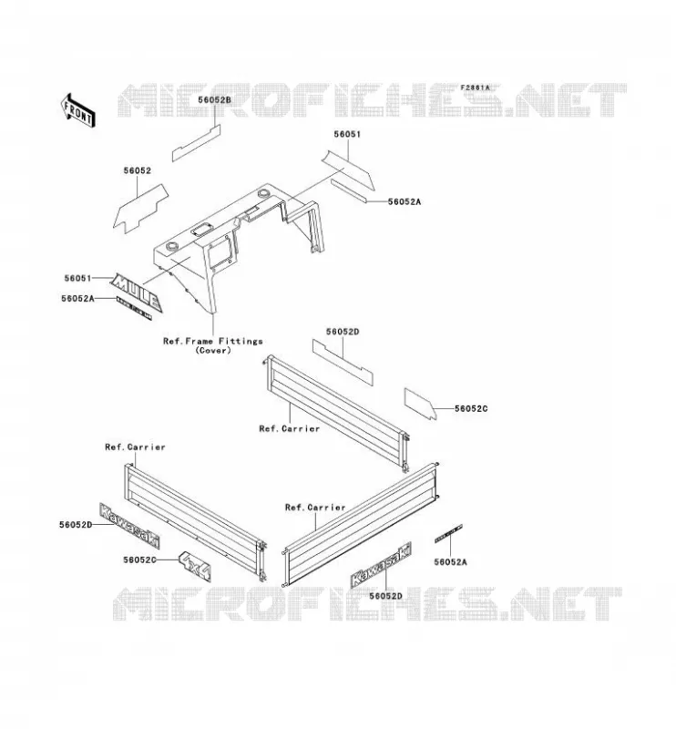 STICKER Kawasaki SSV 950 no_year MULE 2510 DIESEL  KAF950-A2