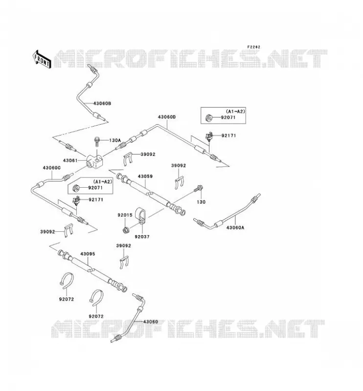 DURITE DE FREIN Kawasaki SSV 950 no_year MULE 2510 DIESEL  KAF950-A3