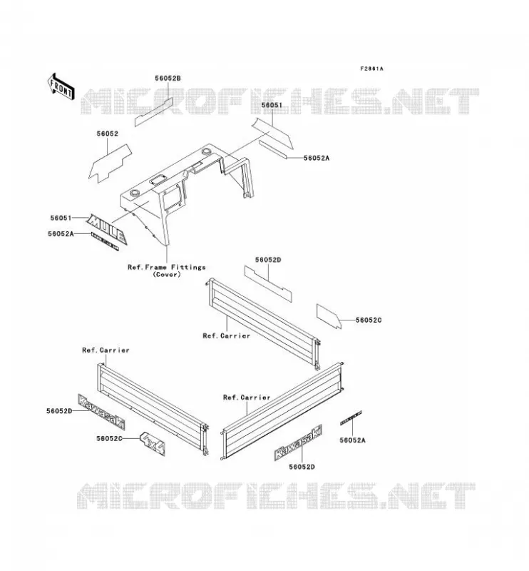 STICKER Kawasaki SSV 950 no_year MULE 2510 DIESEL  KAF950-A3