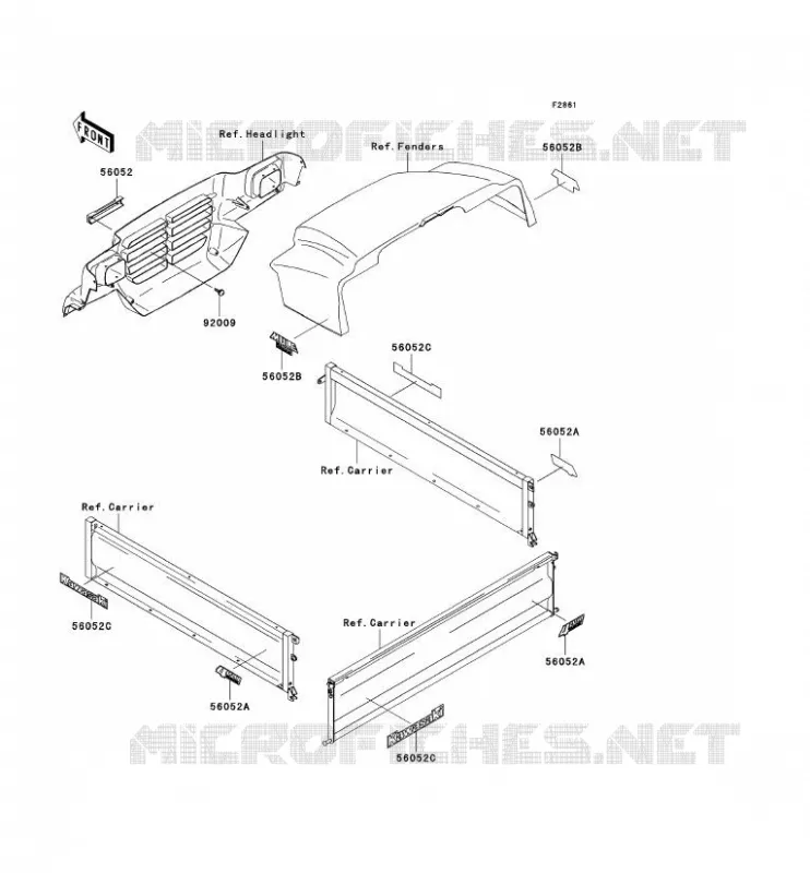 STICKER Kawasaki SSV 950 2005 MULE 3010 DIESEL 4X4  KAF950-B3