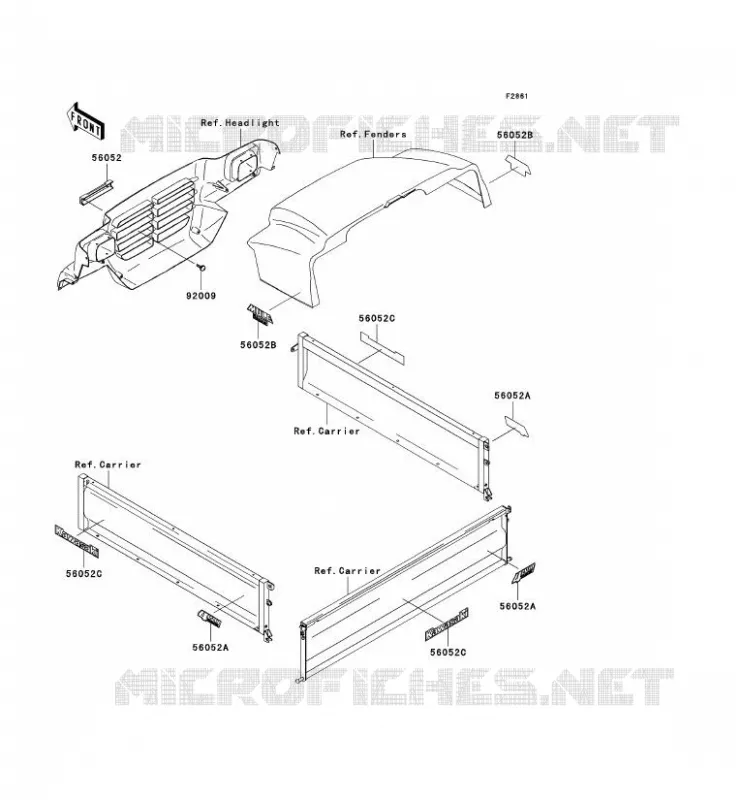 STICKER Kawasaki SSV 950 2006 MULE 3010 DIESEL 4X4  KAF950B6F