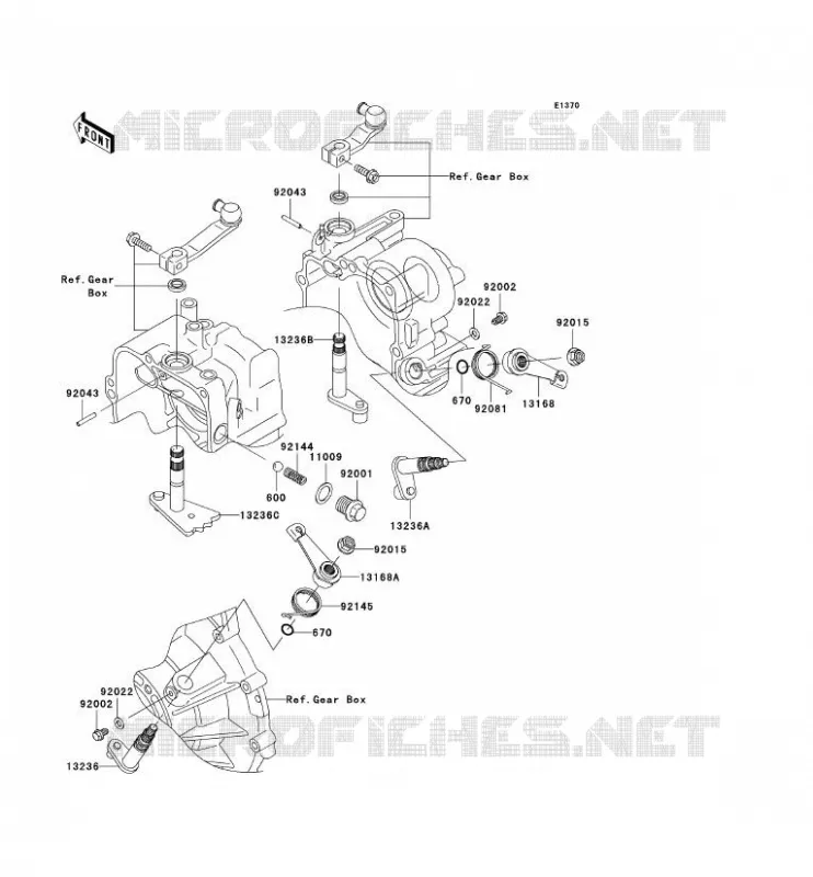 SELECTEUR Kawasaki SSV 950 2006 MULE 3010 DIESEL 4X4  KAF950B6F