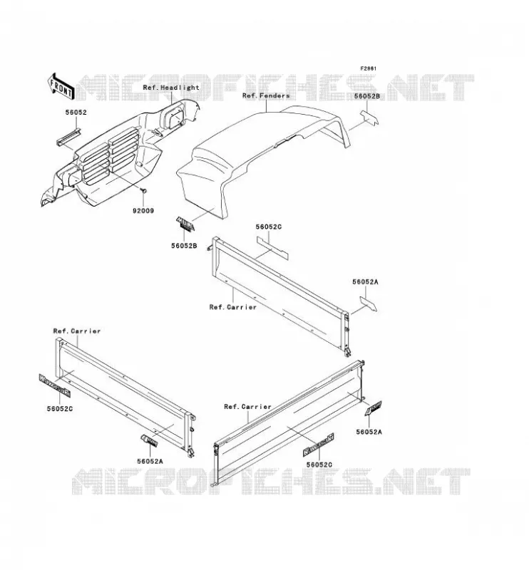 STICKER Kawasaki SSV 950 2007 MULE 3010 DIESEL 4X4  KAF950B7F