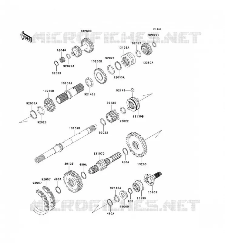 TRANSMISSION Kawasaki SSV 950 2007 MULE 3010 DIESEL 4X4  KAF950B7F