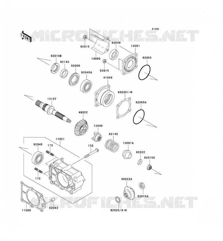 CARDAN Kawasaki SSV 950 2007 MULE 3010 DIESEL 4X4  KAF950B7F