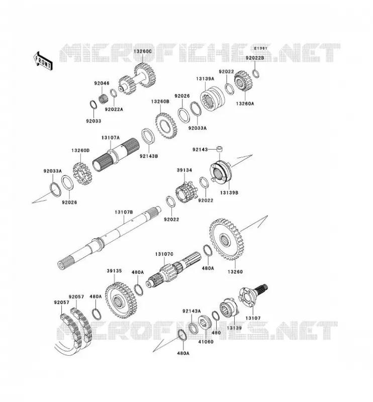 TRANSMISSION Kawasaki SSV 950 2008 MULE 3010 DIESEL 4X4  KAF950D8F