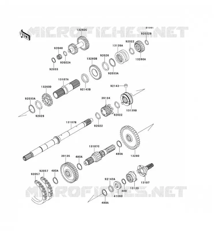 TRANSMISSION Kawasaki SSV 950 2009 MULE 4010 DIESEL 4X4  KAF950F9F
