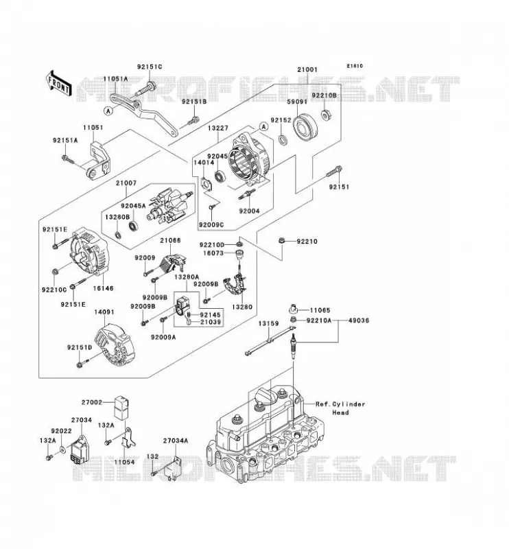 G&Eacute;N&Eacute;RATEUR Kawasaki SSV 950 2009 MULE 4010 DIESEL 4X4  KAF950F9F