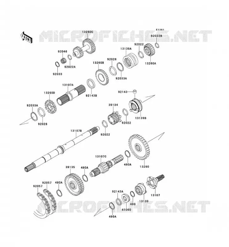 TRANSMISSION Kawasaki SSV 950 2009 MULE 4010 DIESEL 4X4  KAF950F9F
