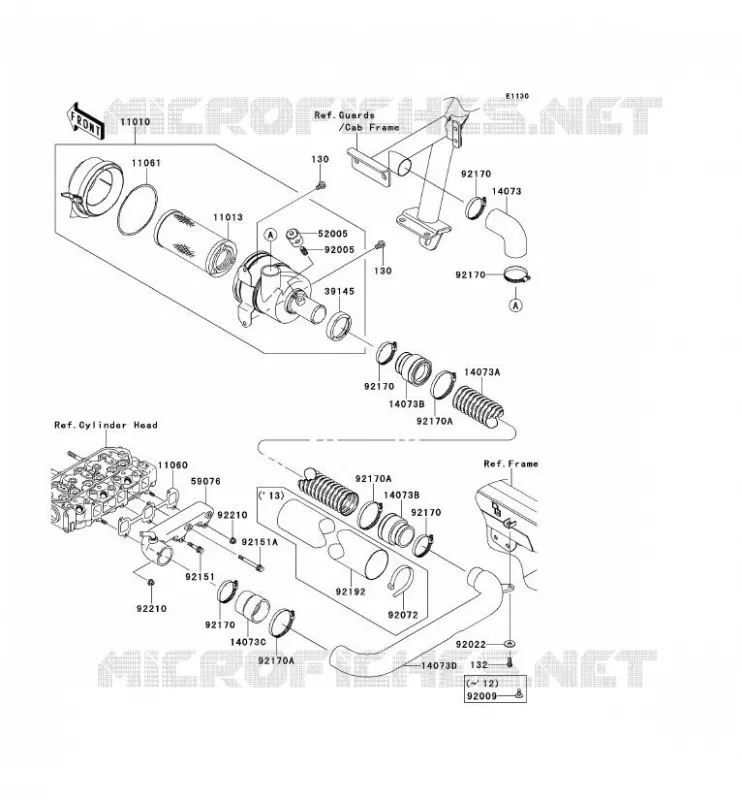 FILTRE A AIR Kawasaki SSV 950 2010 MULE 4010 TRANS 4X4 DIESEL  KAF950GAF