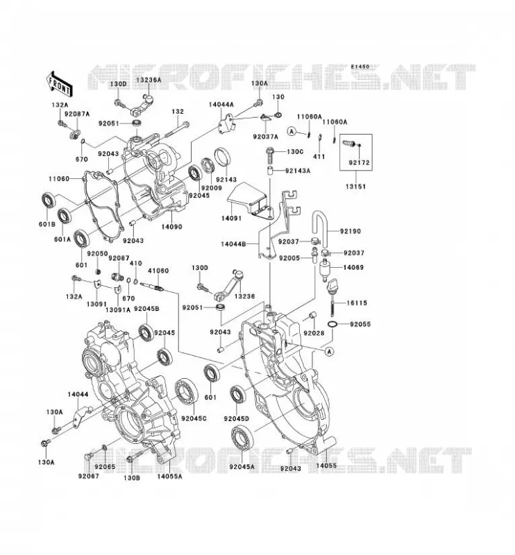PONT Kawasaki SSV 950 2011 MULE 4010 TRANS 4X4 DIESEL  KAF950GBF
