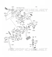 PEDALE DE FREIN/LEVIER ACCELERATEUR pour Kawasaki TERYX 750 4X4