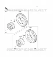 ROUE/PNEUS pour Kawasaki TERYX 750 4X4