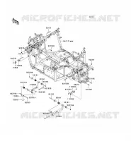 SUPPORT MOTEUR pour Kawasaki TERYX 750 4X4