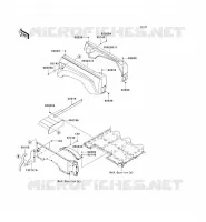 GARDE BOUE ARRI&Egrave;RE pour Kawasaki TERYX 750 4X4