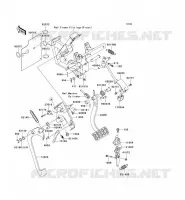 PEDALE DE FREIN/LEVIER ACCELERATEUR pour Kawasaki TERYX 750 4X4 LE